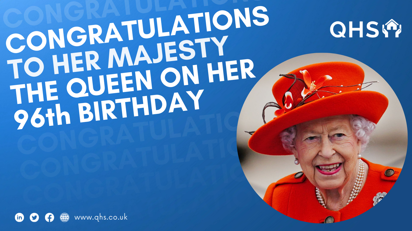 Her Royal Highness Celebrates Her 96th Birthday Today