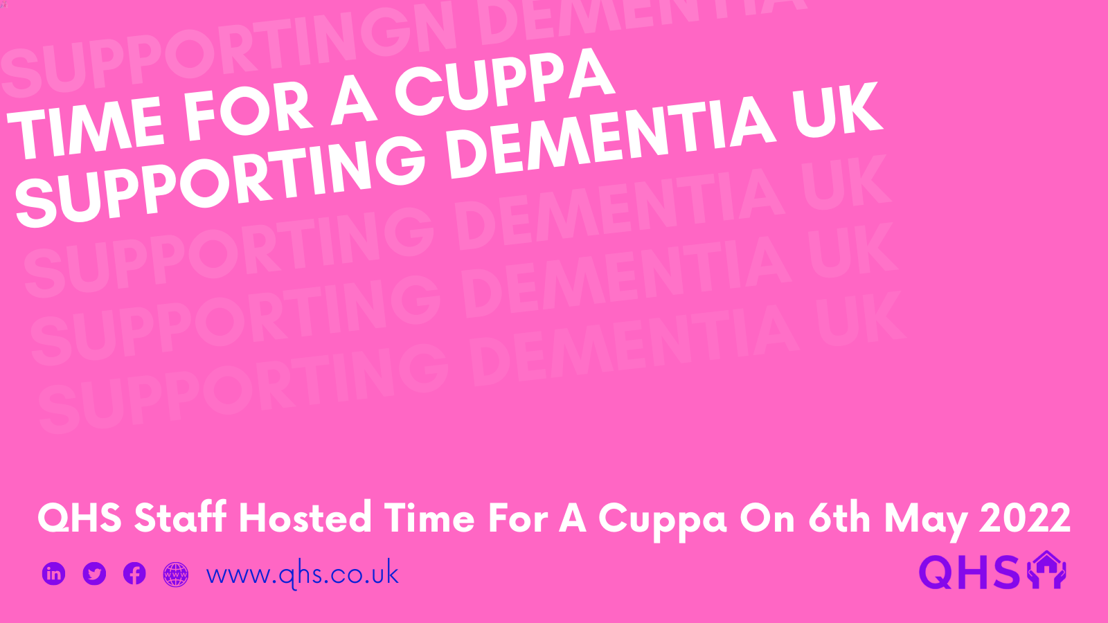 QHS Staff Hold Time For A Cuppa Event Raising Money For Dementia UK