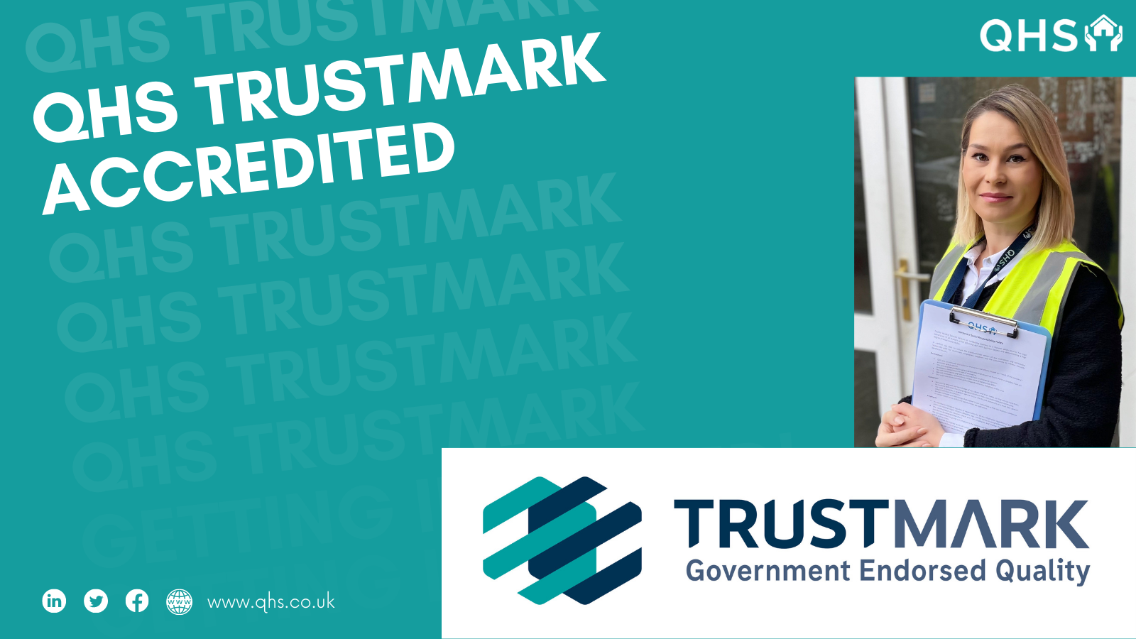 QHS Add TrustMark To Their Many Other Prestigious Accreditations