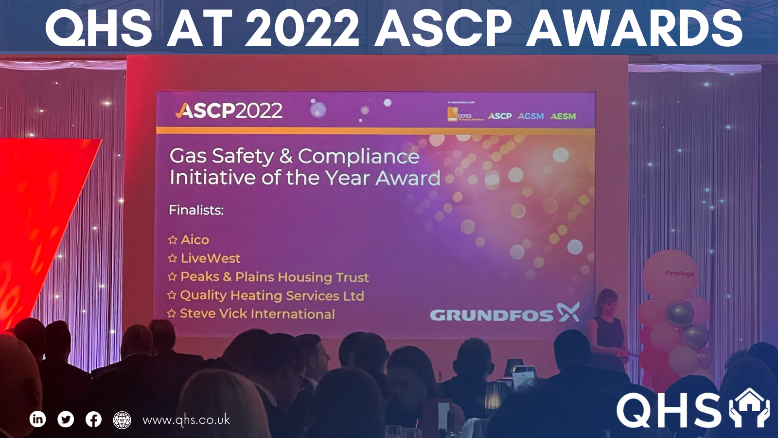 QHS Finalists at the 2022 ASCP Safety & Compliance Awards in 3 Categories
