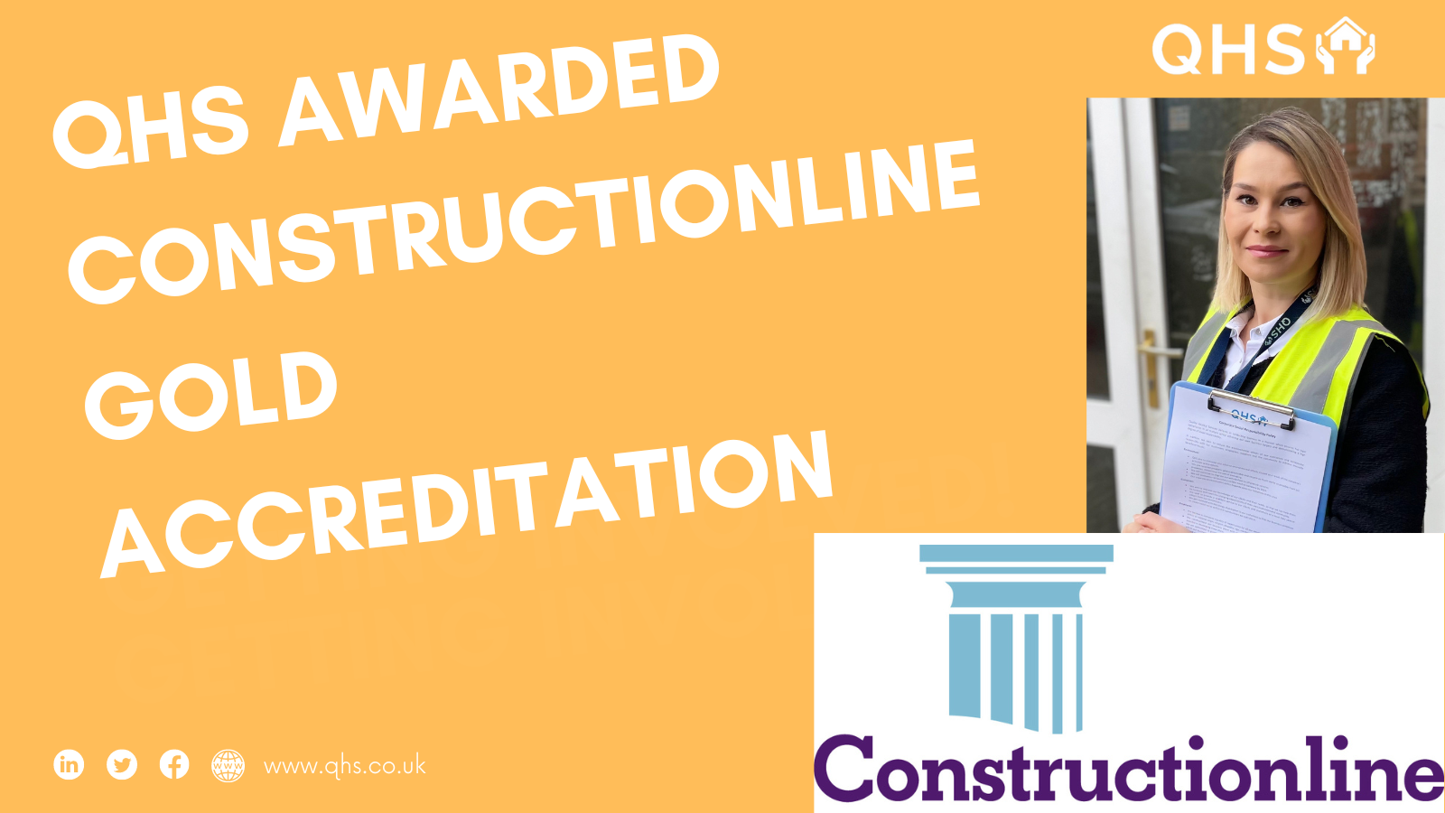 QHS Awarded Constructionline Gold Accreditation